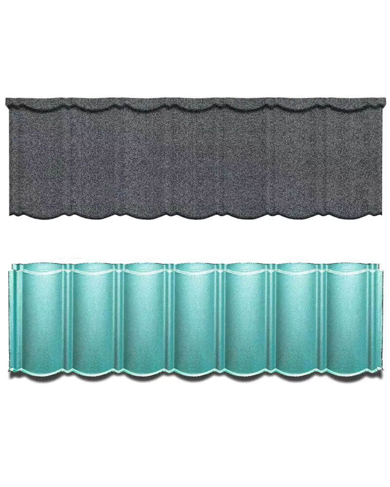 Ngói lợp kim loại tráng đá 1340mm x 420mm Zin Ngói lợp trái phiếu truyền thống Dành cho cộng đồng